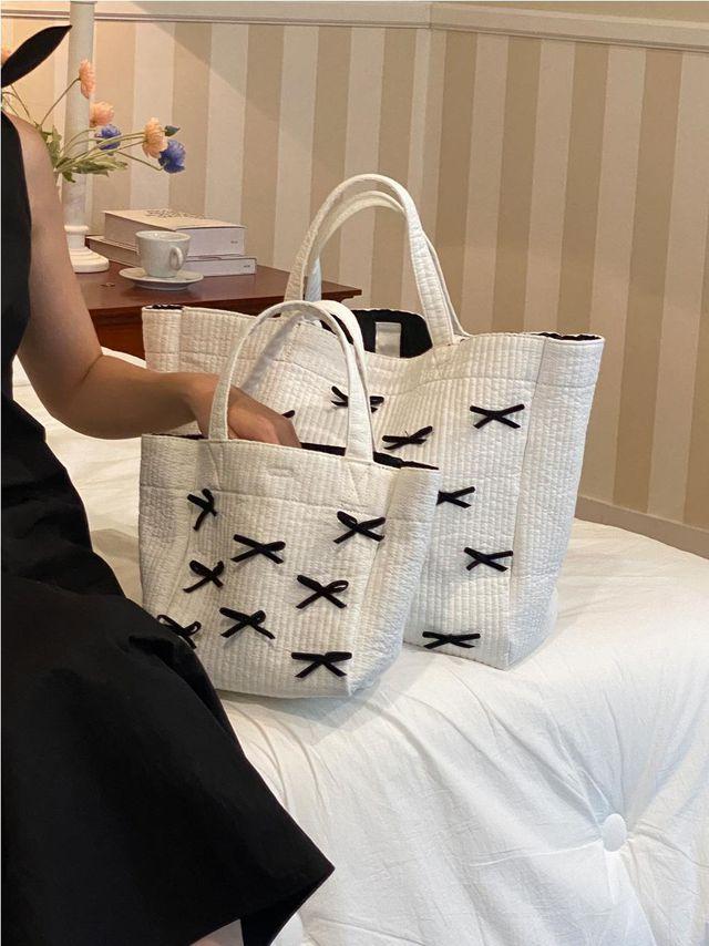 발레코어 리본포인트 기저귀가방 보부상가방 구름백 SML 4color