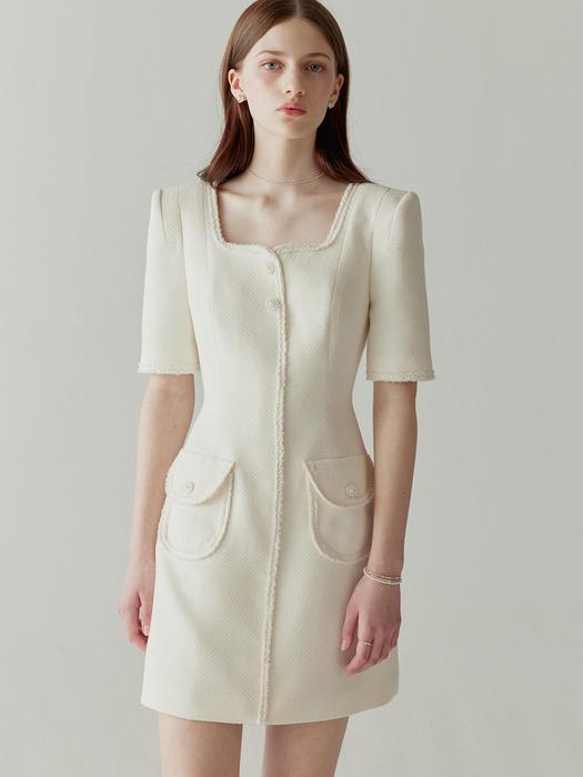 Meryl Tweed Dress(2color)