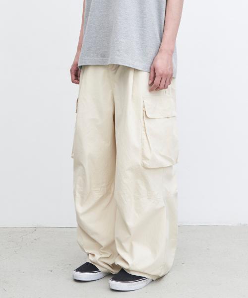 빅 포켓 다트 벌룬 팬츠 (베이지)