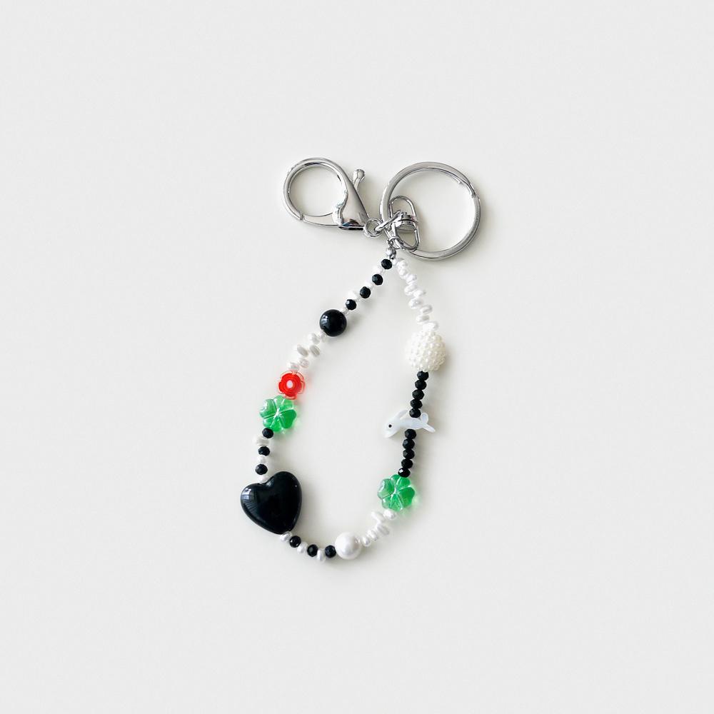lucky bunny short strap keyring