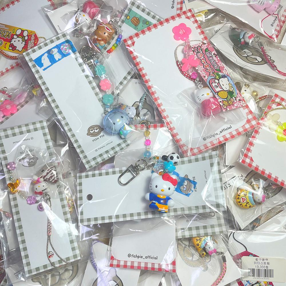 4900원 랜덤 키티스트랩 랜덤박스 키티비즈키링 키티비즈스트랩