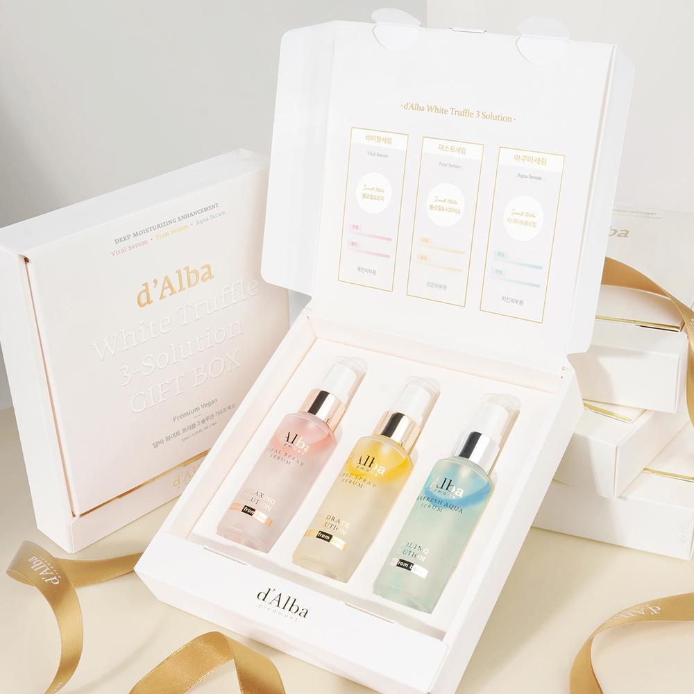 [비건] 달바 화이트 트러플 3 솔루션 기프트 박스(미스트 52ml*3)(톡별)
