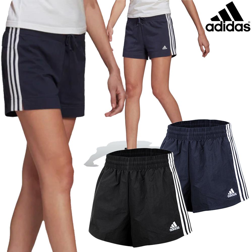아디다스 여성 삼선 트레이닝 반바지 쇼트 여자 스포츠 숏팬츠(3S SJ PANTS) : 부부스포츠