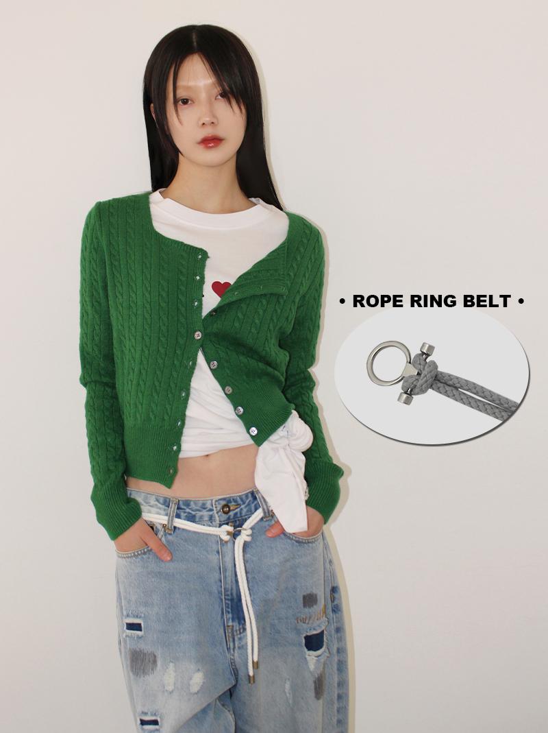 (*당일발송) ROPE RING BELT (6color!)
