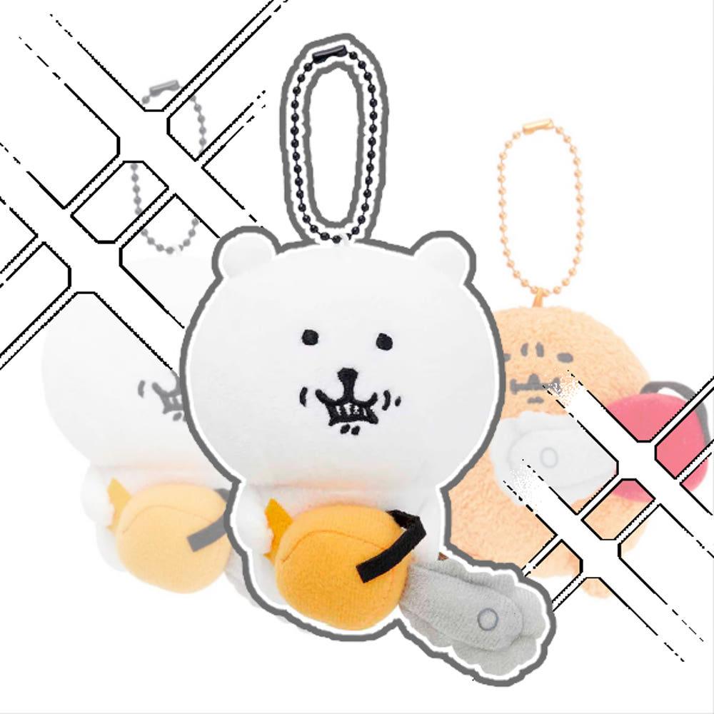 체인소를 든 농담곰 마스코트 / 나가노 톱담곰 고로케 인형