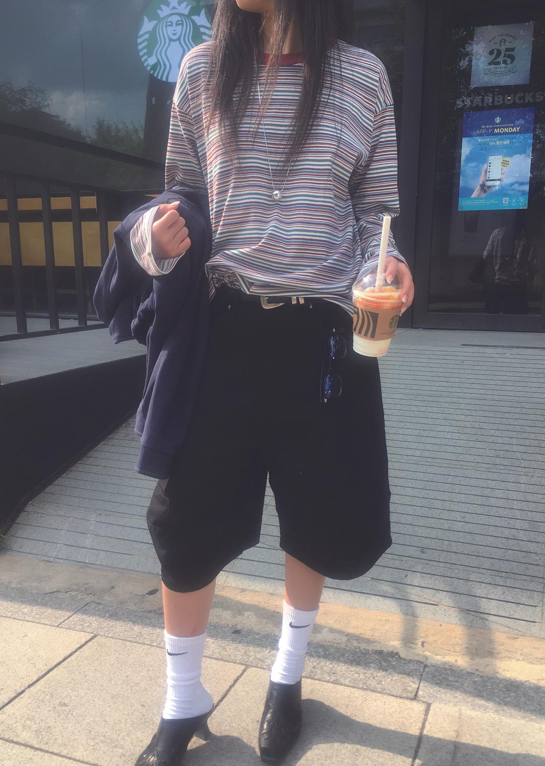 Colouring Stripe Top 2colors