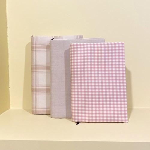 pink fabric book cover (3colors)