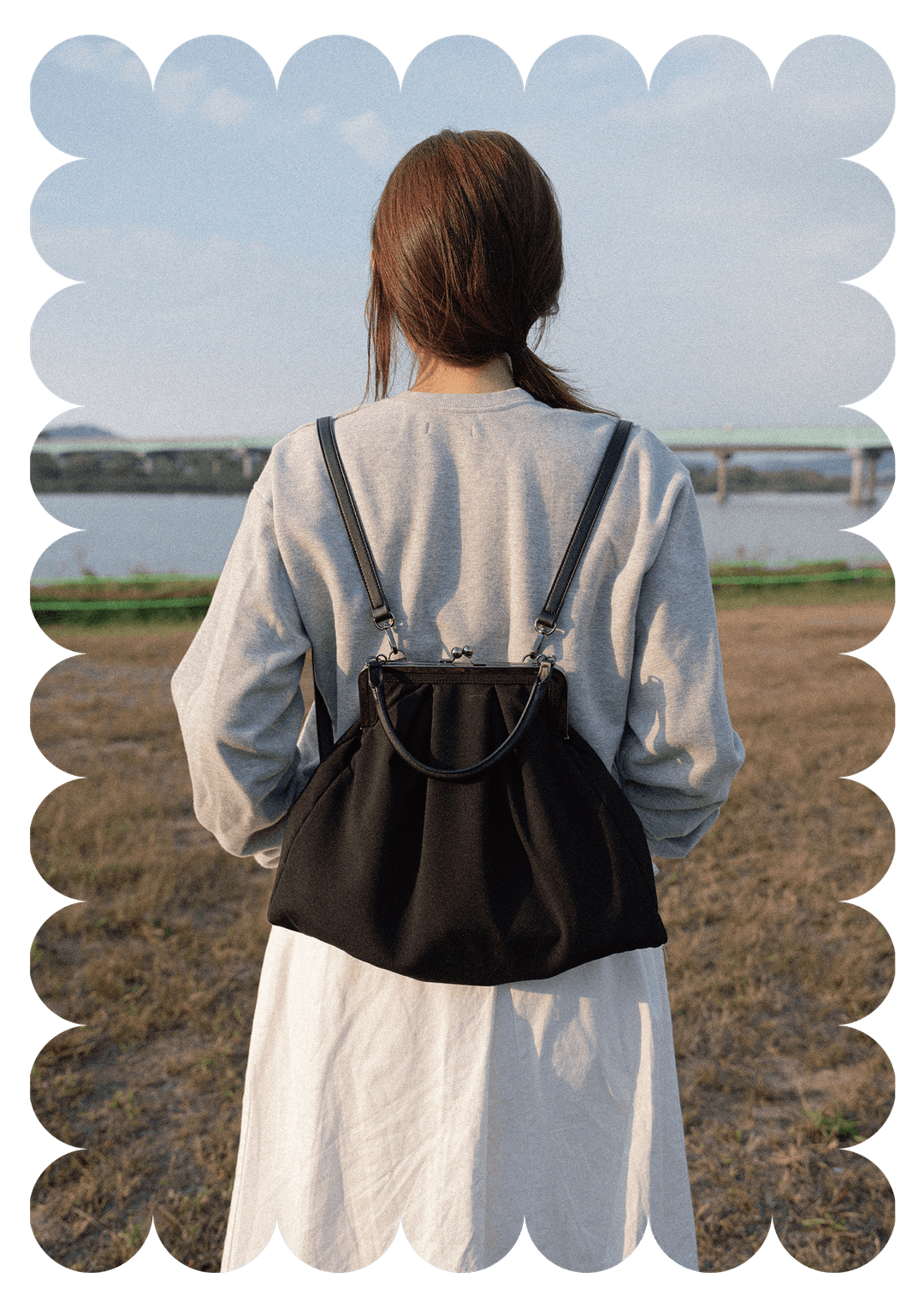 bundle bag (black) - 2way