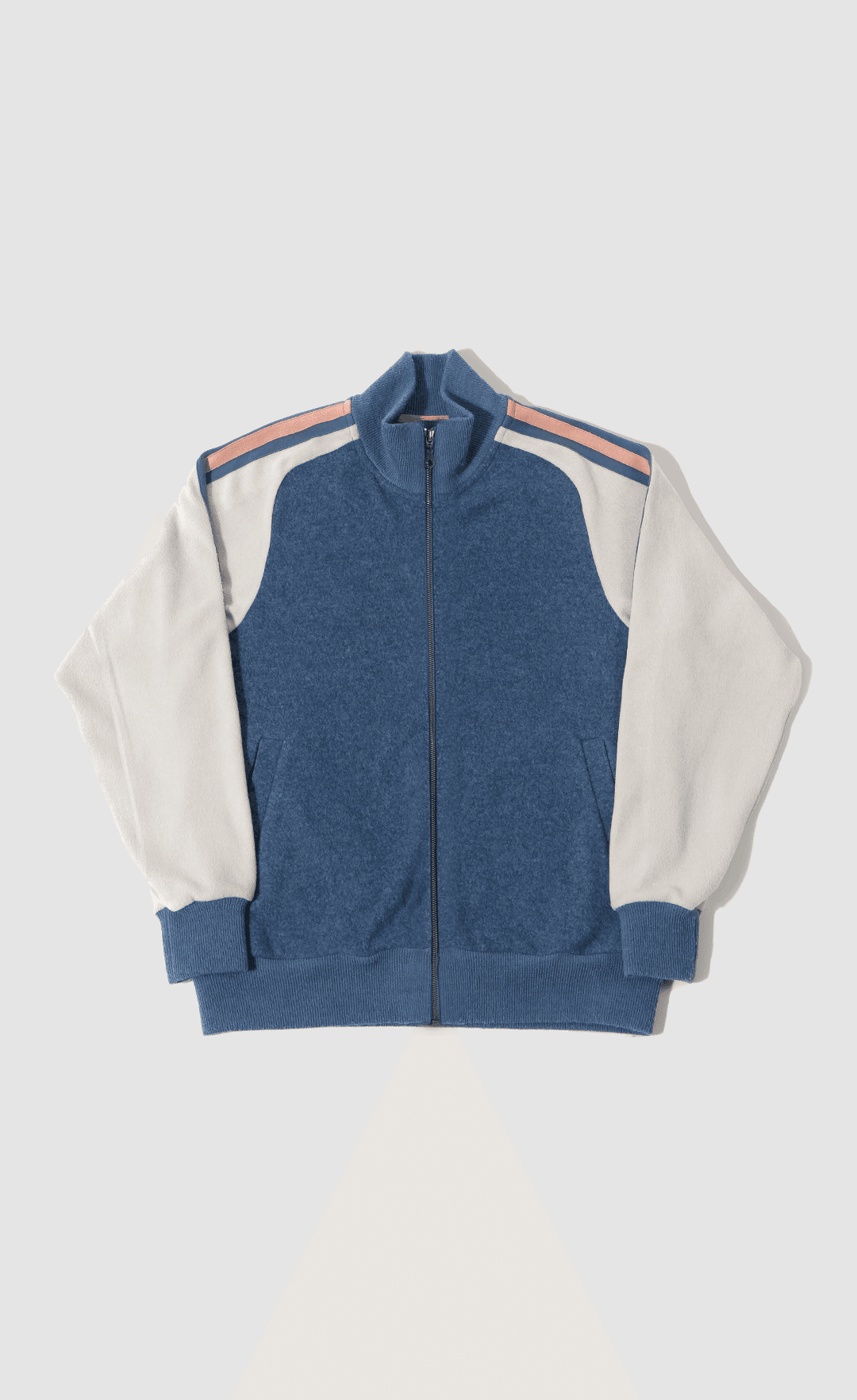 APPLIQUE JERSEY ZIPUP / BLUE