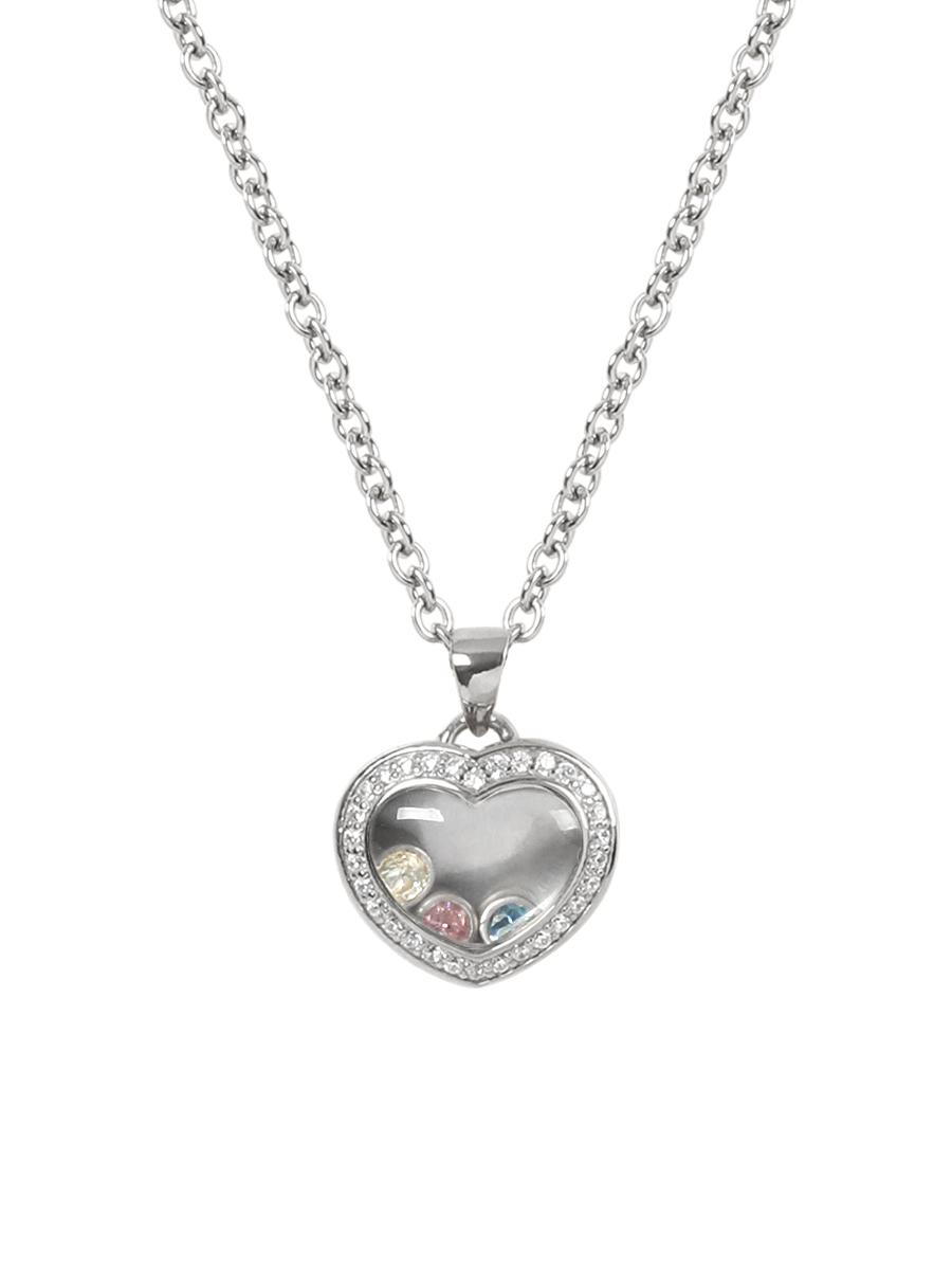 Memory heart necklace(Silver)