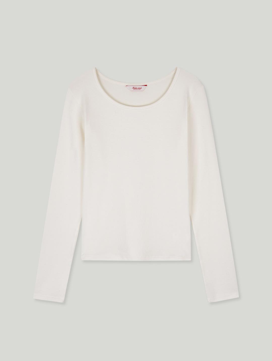 Modal long sleeve t-shirt_ivory