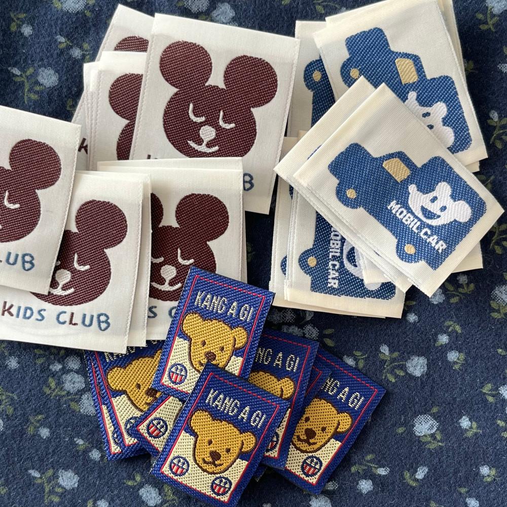 빈티지 직조 라벨 곰돌이 3종