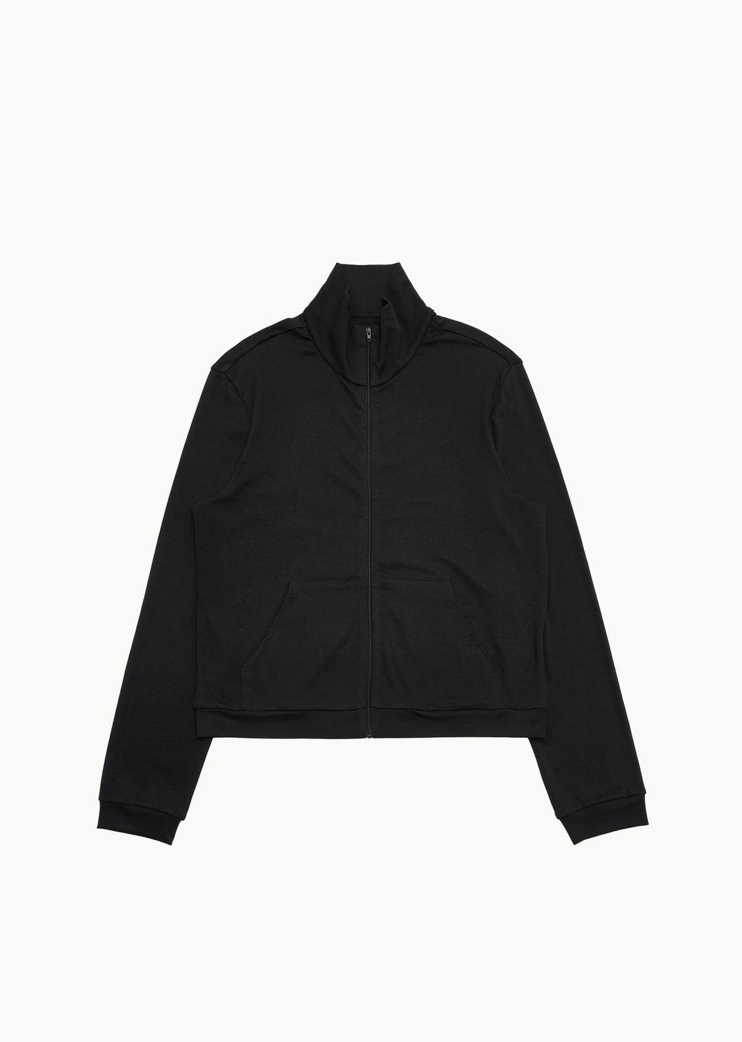 neck zip, black