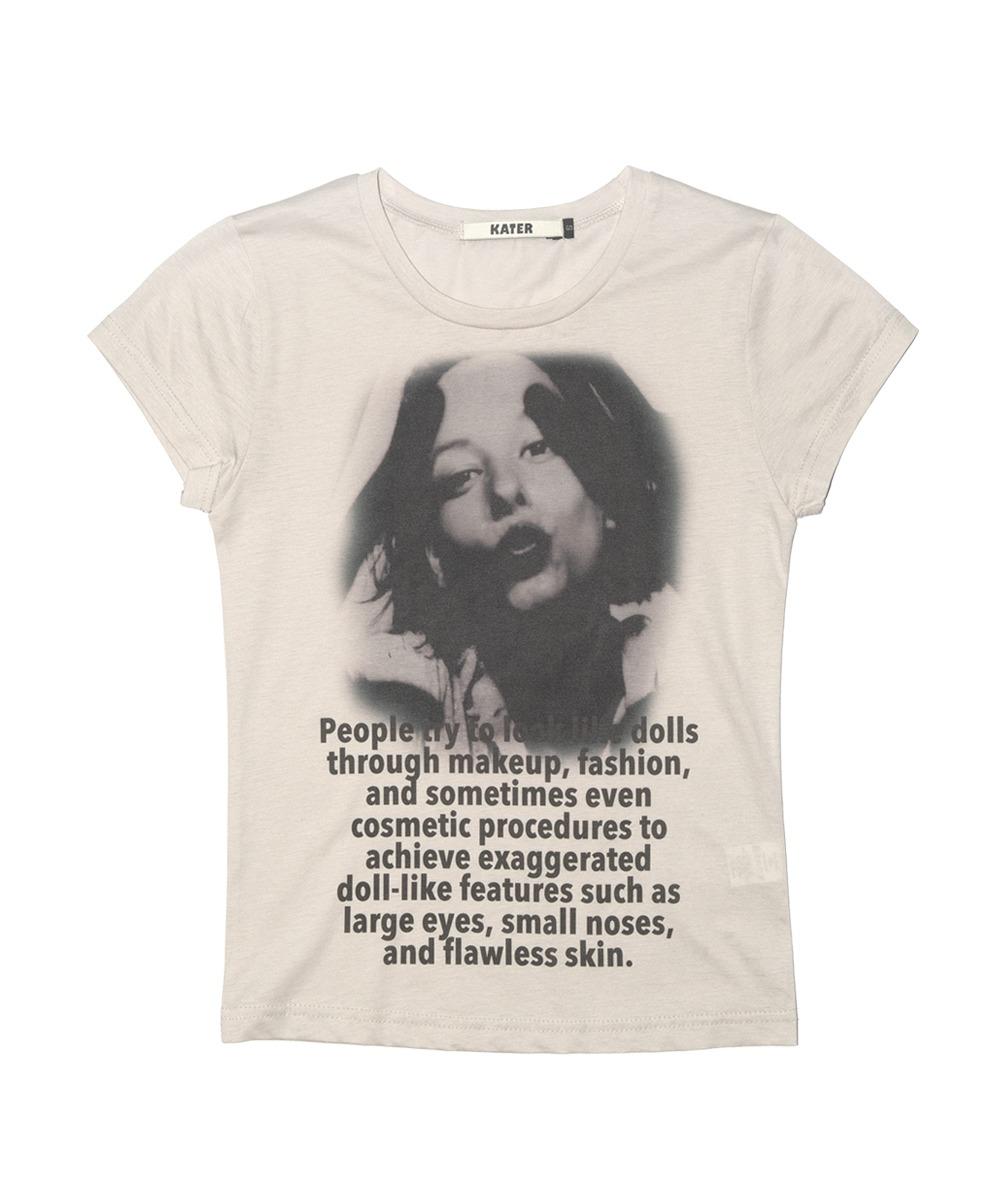 Your Skin Short Sleeve Tee Beige