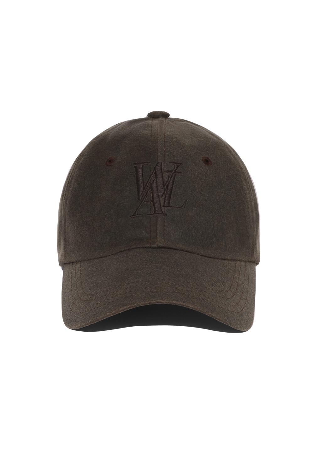 Signature crack ball cap - DARK BROWN