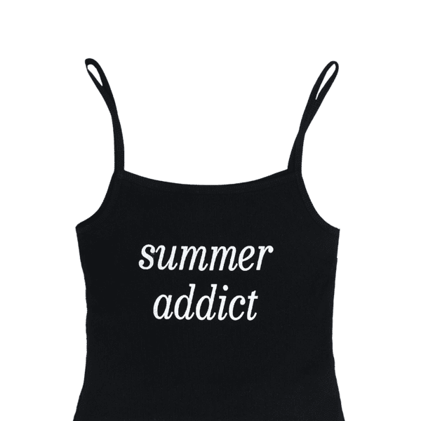 SUMMER ADDICT SLEEVELESS (BLACK)