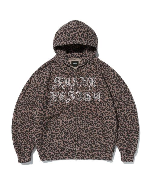 LEOPARD HOOD ZIP UP [LEOPARD]