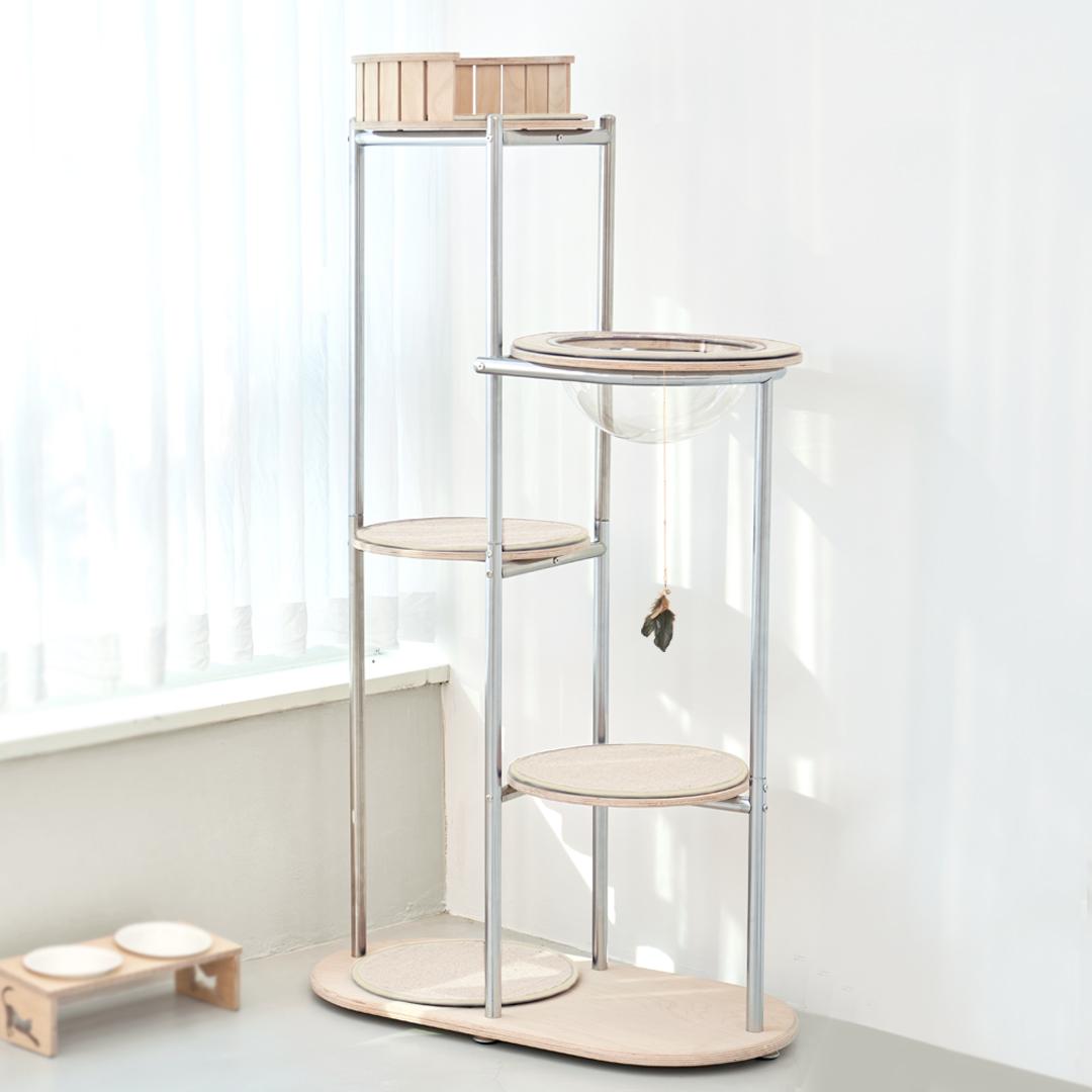 [무료배송] 뽀떼 스테인레스 새나 캣타워