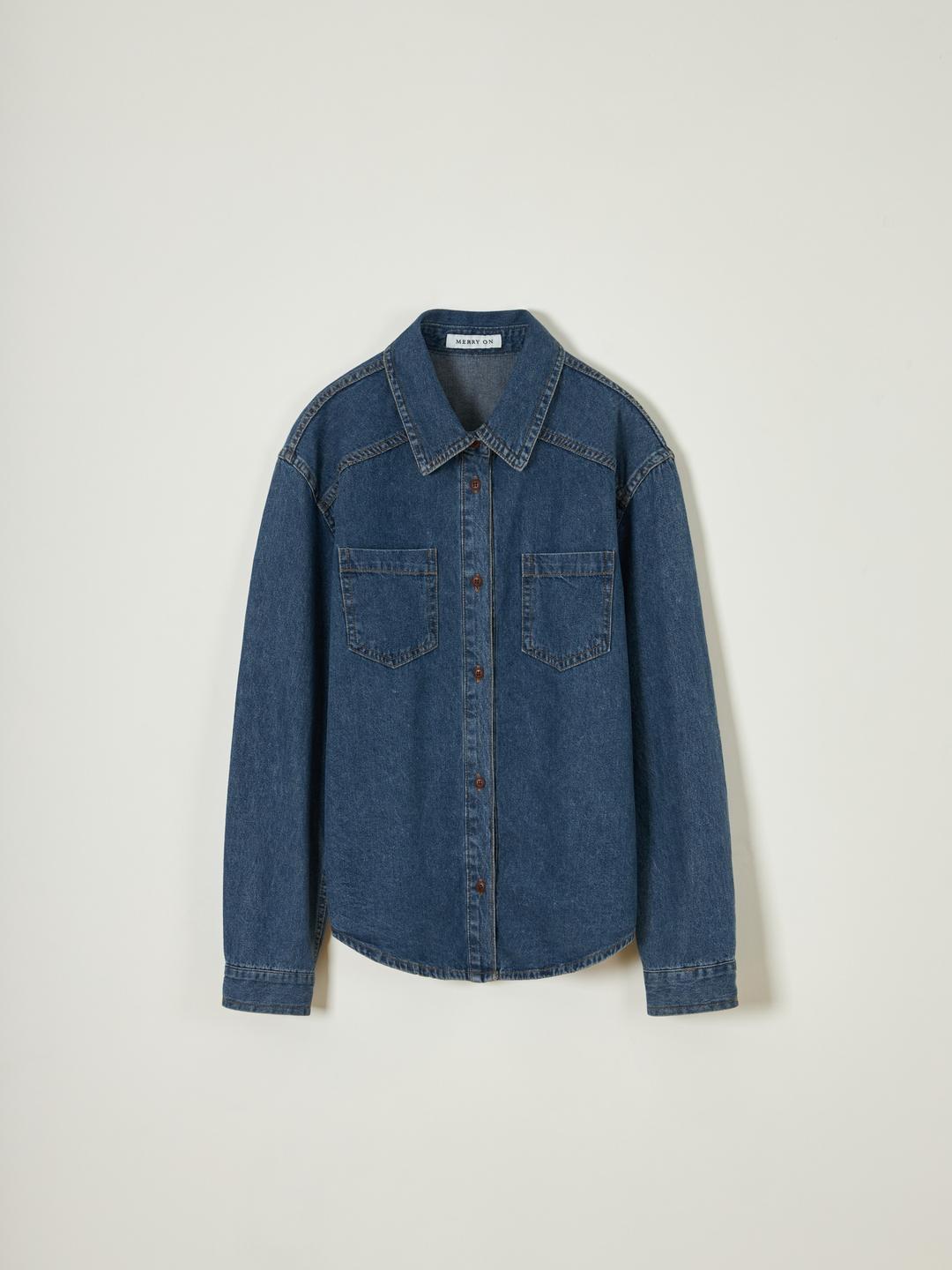 퍼스 데님 셔츠*오늘 출발