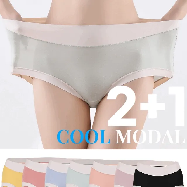 [🔥후기증명/2+1이벤트/당일출고🔥] 프리미엄 코지모달팬티 Y존압박제로 신축성 끝판왕 하이웨스트 여성 여름 심리스 세미 사각 네모 팬티 M~XL 빅사이즈 7컬러