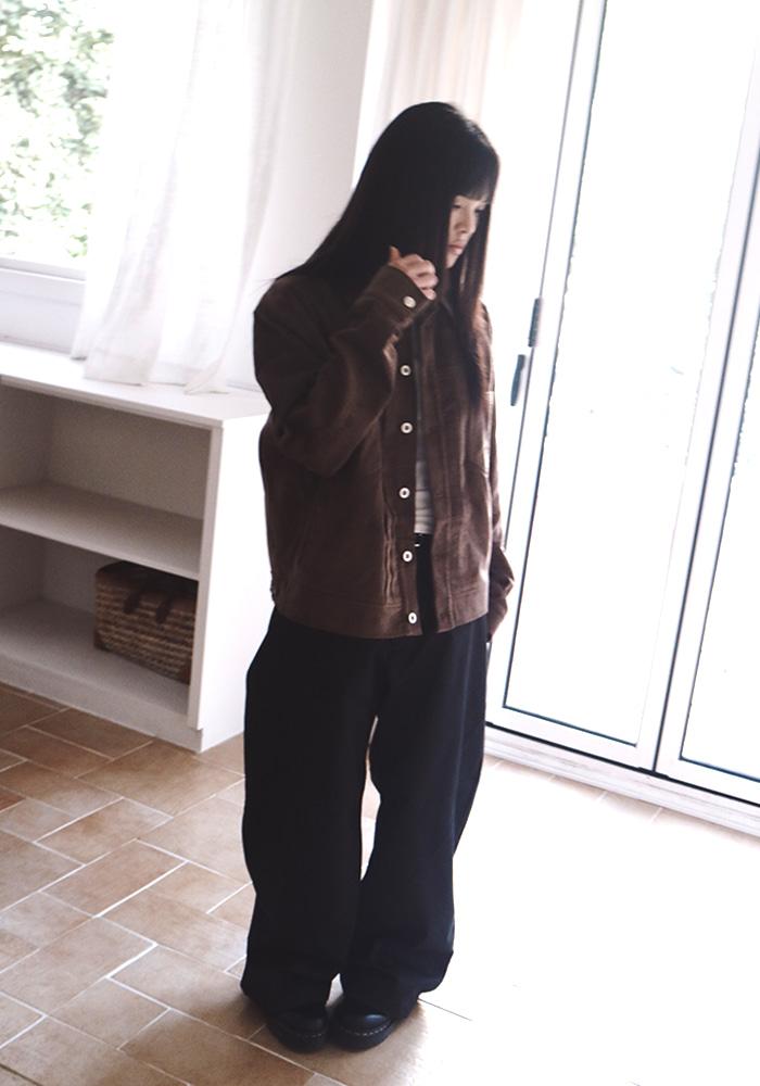 Hinata Midi Corduroy Jacket Brown
