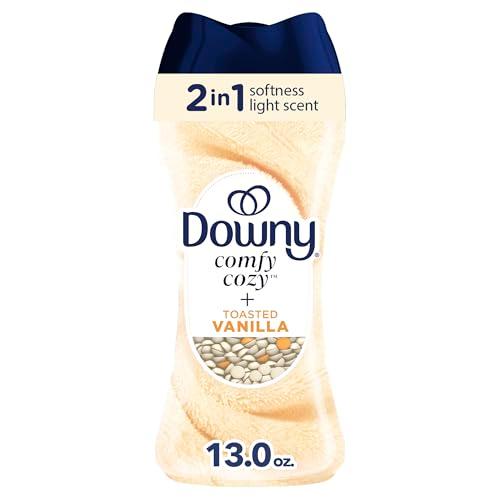 Downy Comfy Cozy In-Wash Laundry Scent Booster Beads, Toasted Vanilla Scent, 13 oz, Softness and Freshness