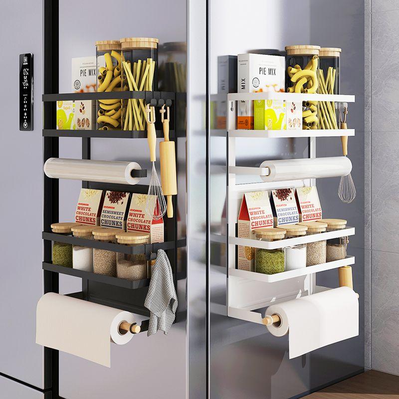 냉장고 자석선반 측면 틈새 수납 3단 2단 부착형 선반