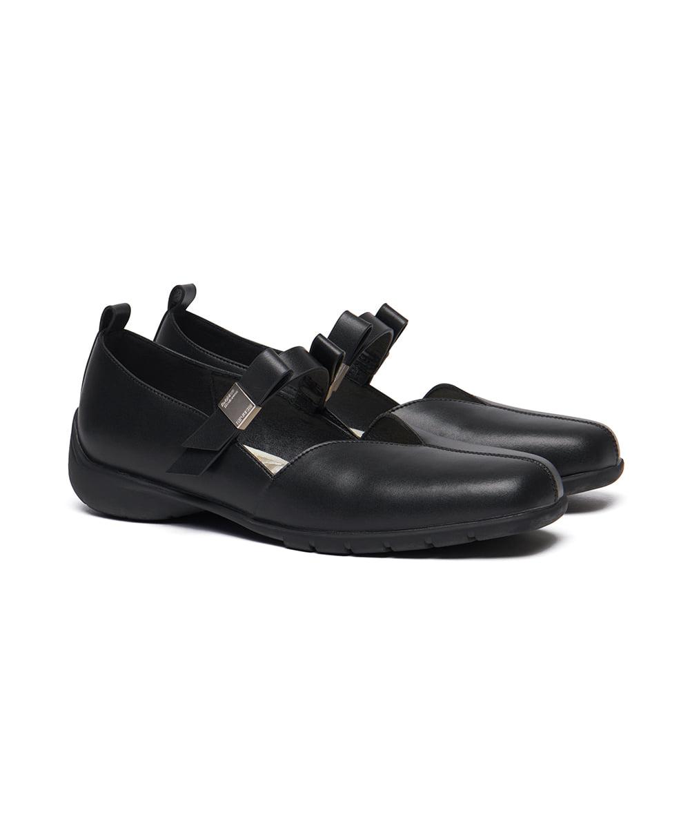 [X MINJUKIM] BLISS RIBBON SNEAKERS - BLACK