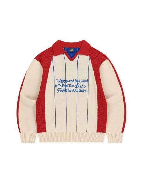 Script Knit Jersey Ivory