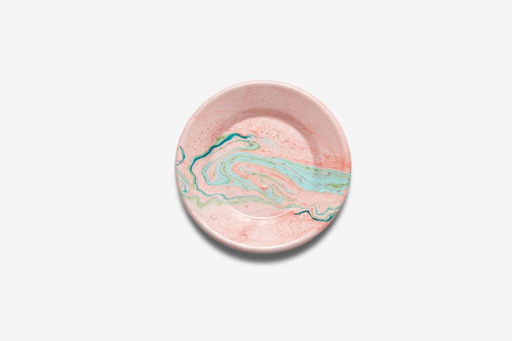 (올리브 앤 리빙) 본에나멜웨어 뉴마블 스몰 플랫플레이트 지름21cm (4color) Bornn Enamelware