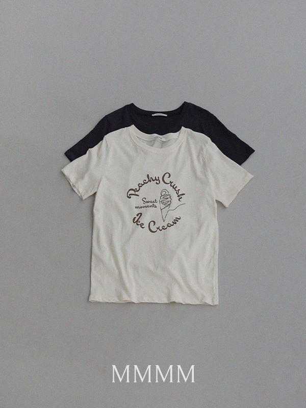 MMMM'ice cream\' 강연반팔티[size:44반~날씬77]