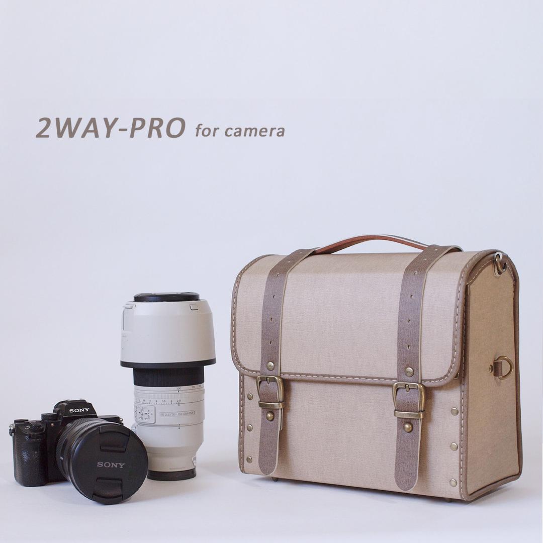 [DSLR 미러리스 카메라가방] 2WAY-PRO JEAN베이지브라운