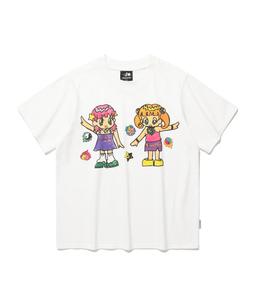 [X SOULPUSSSYCAT]고스트소울걸 트윈스 티셔츠_화이트(NG2EMFT505C)