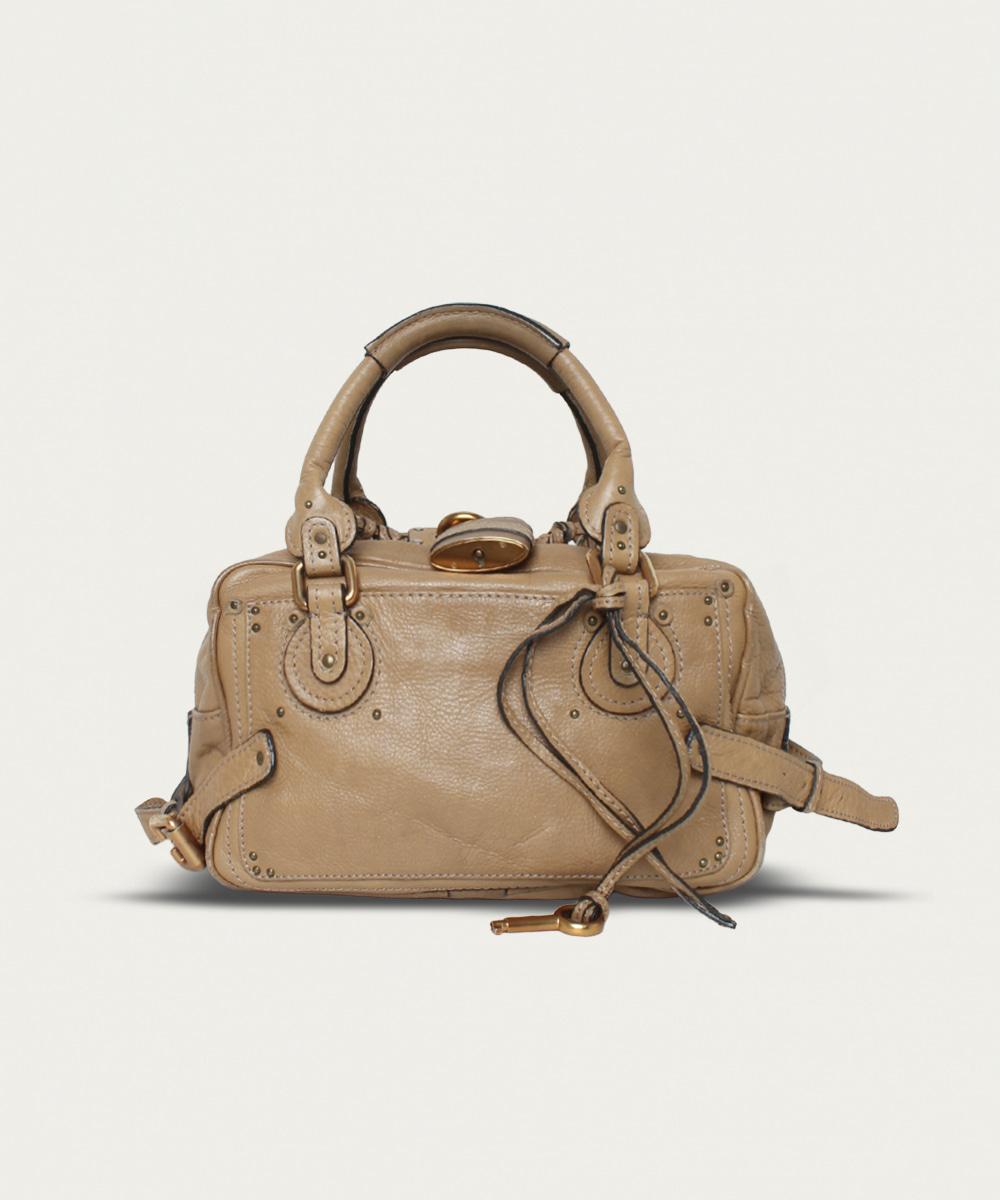 Chloe paddington calfskin leather bag