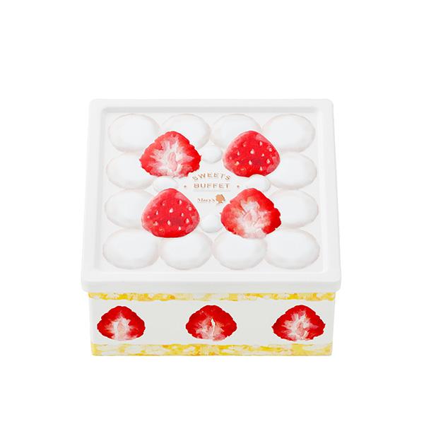 메리스 2026 발렌타인데이 초콜릿 스위트 뷔페 스퀘어 케이크 (6개입)