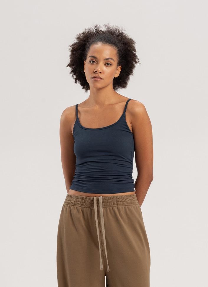 [Re-Stock] Carrie tank top_Sea Storm