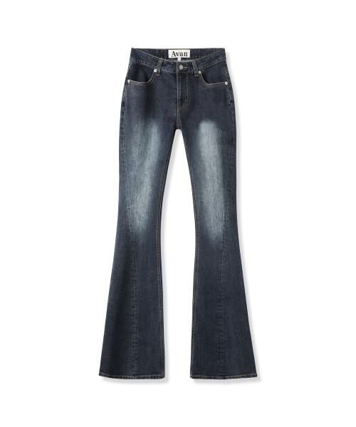 Shadow Line Bootscut Pants DEEP BLUE
