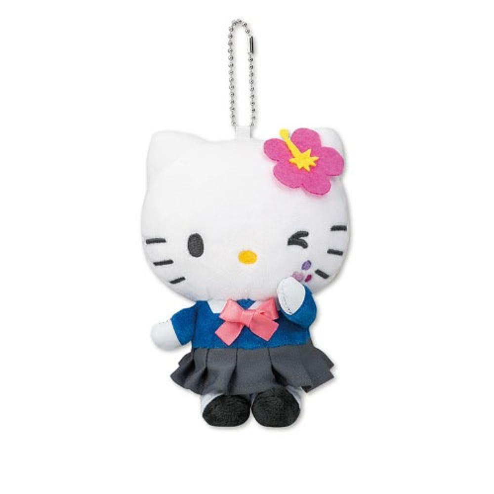 아베일 x 산리오 콜라보 마스코트 인형 키링 키홀더 / 헬로키티 교복