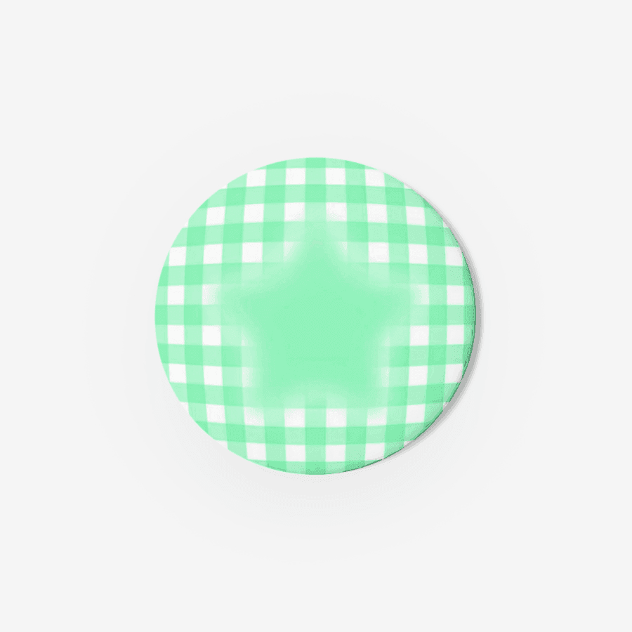 ★ Mint Blurry Star Can Badge ㅣ 마플샵