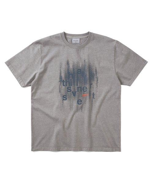 Brushed Paint Tee Grey