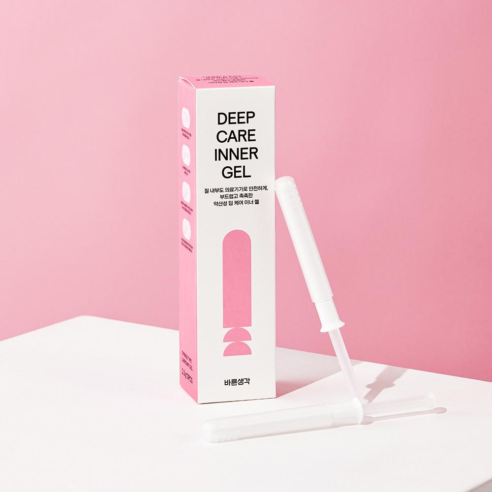 바른생각 딥 케어 이너 젤 (2.3g x 3) 식약처 허가 의료기기 여성용 질 세정기