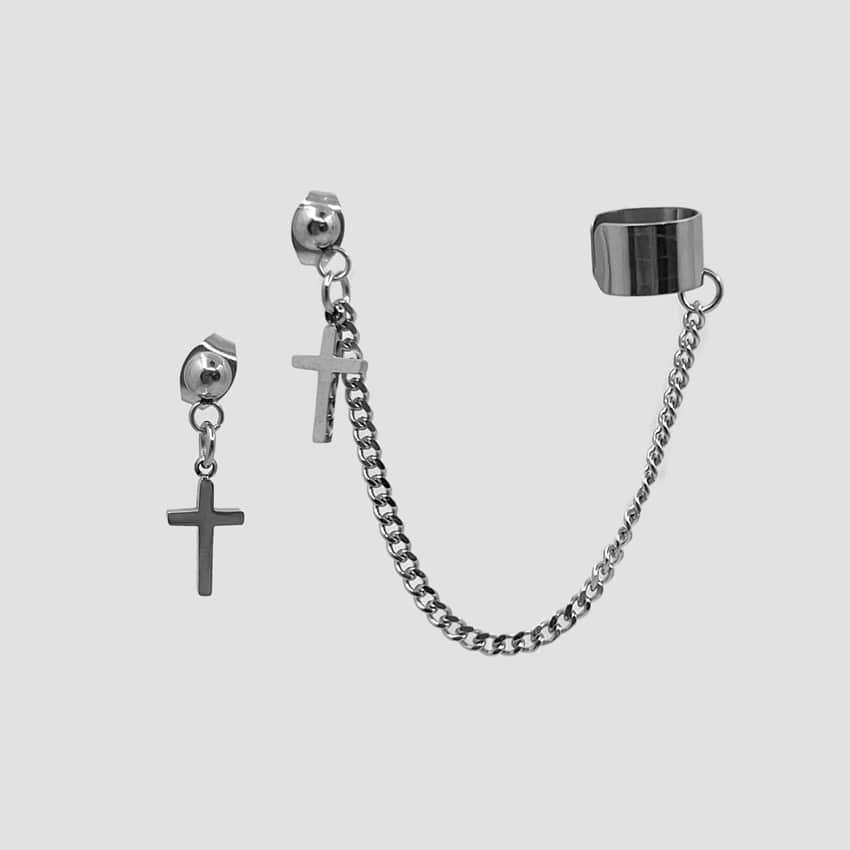 [써지컬]미니십자가 s/커넥트 피어싱/귀걸이/귀찌