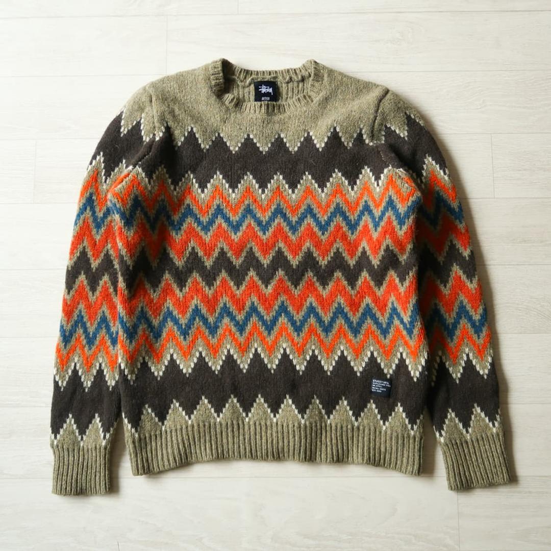 스투시 램스울 셰르본 스웨터 | 후루츠패밀리