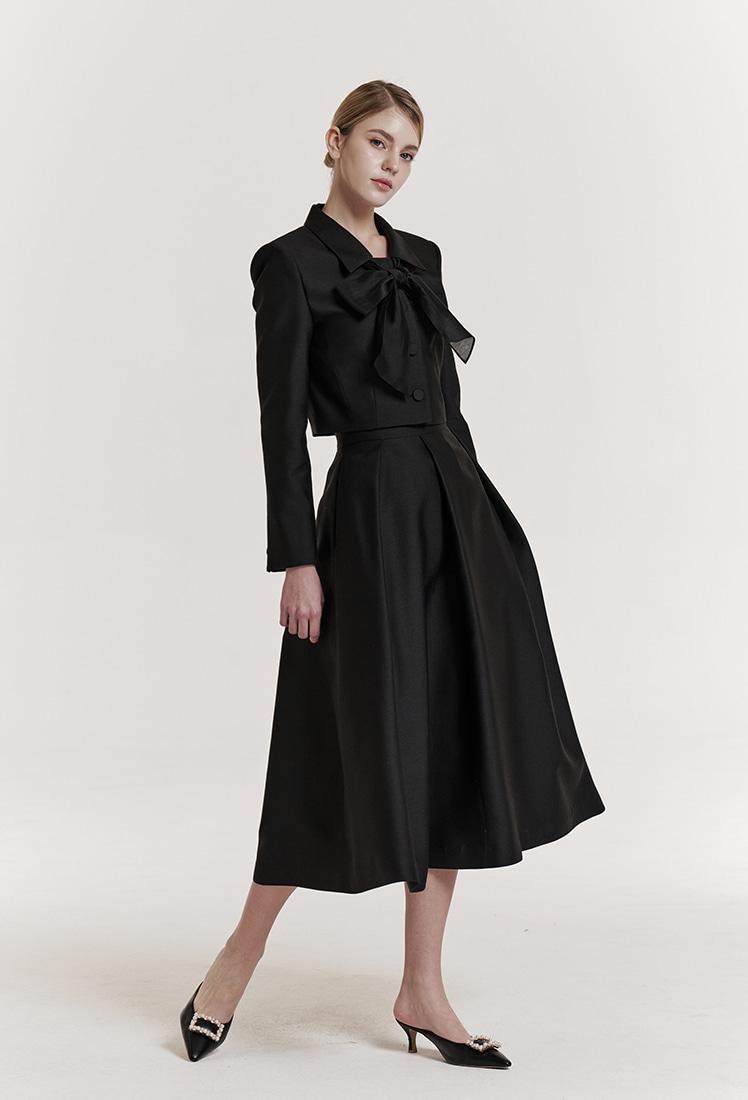 Lucy Silk Skirt (Black)