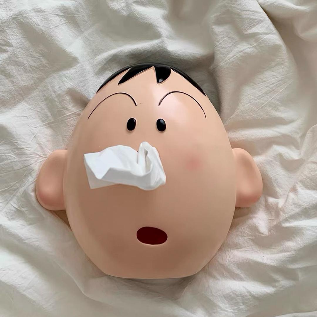 맹구 귀여운 티슈캐이스 수납함 트레이 오브제