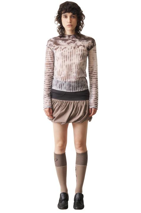 [S,M SIZE|11/28 예약발송] Hybrid Twist Miniskirt, Jitter