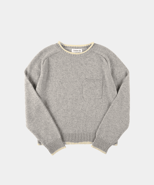 더스티 울 니트 풀 오버 더스티그레이