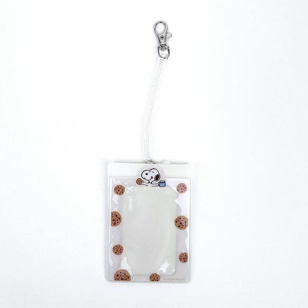 스누피 카드지갑 포토 릴패스 화이트