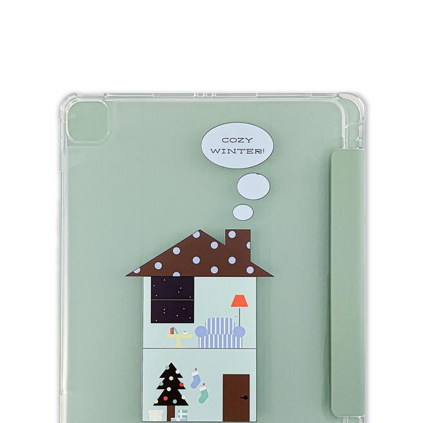 my winter home pad case (green)