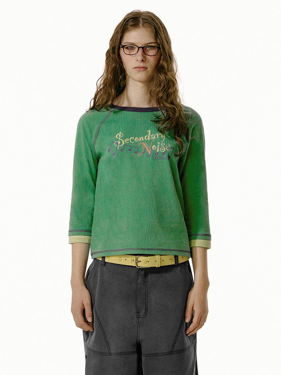 Flow Note L/S Tee Green